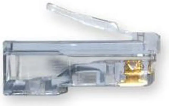 Main image of Platinum Tools EZ-RJ45 Cat6 Crimp Plugs, Slide Through Wires, 100 Pieces