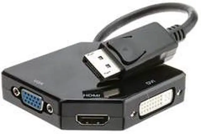Main image of DisplayPort to HDMI, VGA or DVI, 3-IN-1 Adapter