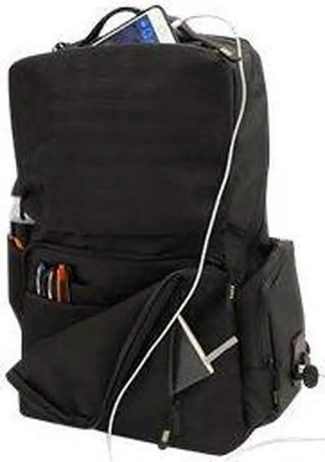 Main image of M-Edge BPK-B4-PO-B Bolt Backpack With Battery - Notebook Carrying Backpack - 17 Inch - Black
