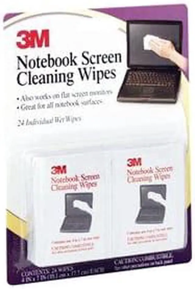 Alt view image 6 of 20 - 3M Notebook Screen Cleaning Wipes - 6 PK/BX