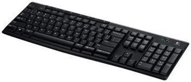 Alt view image 2 of 20 - Logitech K270 Wireless Keyboard K270 Black Logitech Unifying protocol (2.4 GHz) Wireless range: >33 ft (10m) wireless range Ergonomic Keyboard