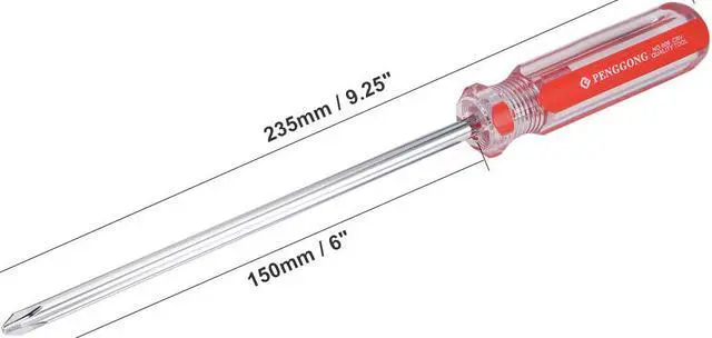 Alt view image 3 of 4 - Magnetic #2 Phillips Screwdriver with 6 Inch Chrome Vanadium Steel Shaft