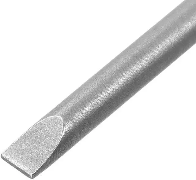 Alt view image 3 of 4 - 10Pcs 1/4" Hex Shank 100mm Length Magnetic SL4 Slot Head Screwdriver Bits S2 Alloy Steel