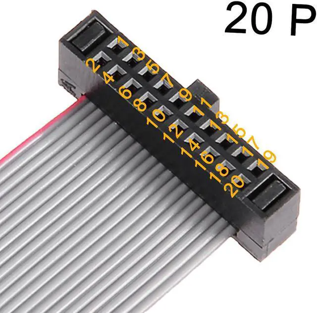 Alt view image 3 of 7 - IDC 16 Pins Connector Flat Ribbon Cable Female Connector Length 30cm 2.54mm Pitch,5pcs
