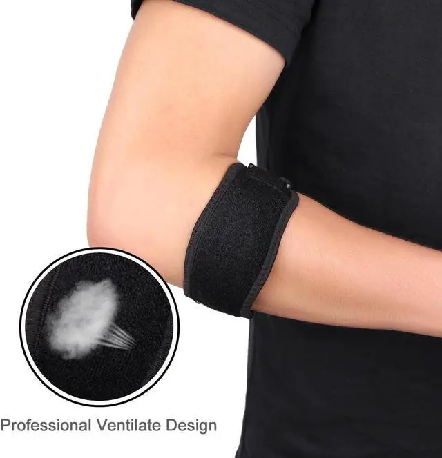 Alt view image 3 of 7 - APTOCO Authorized Sports Tennis Forearm Elbow Brace Support Band w/ Compression Pad