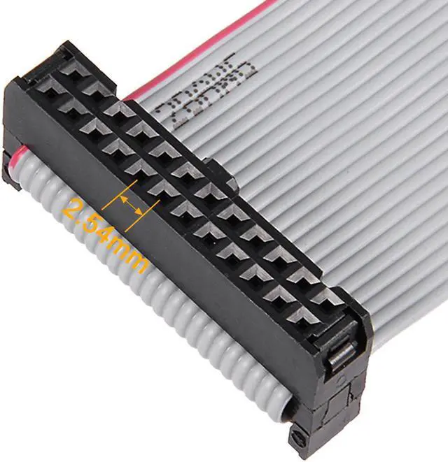 Alt view image 4 of 5 - IDC 24 Pins Connector Flat Ribbon Cable Female Connector Length 30cm 2.54mm Pitch,5pcs