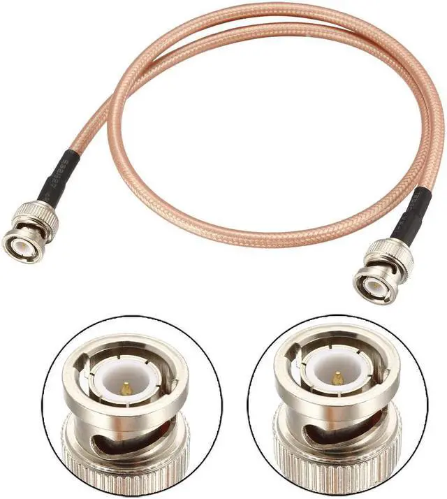 Alt view image 2 of 4 - BNC Male to BNC Male Coax Cable RG400 Low Loss RF Coaxial Cable 50 ohm 0.6M/2Ft