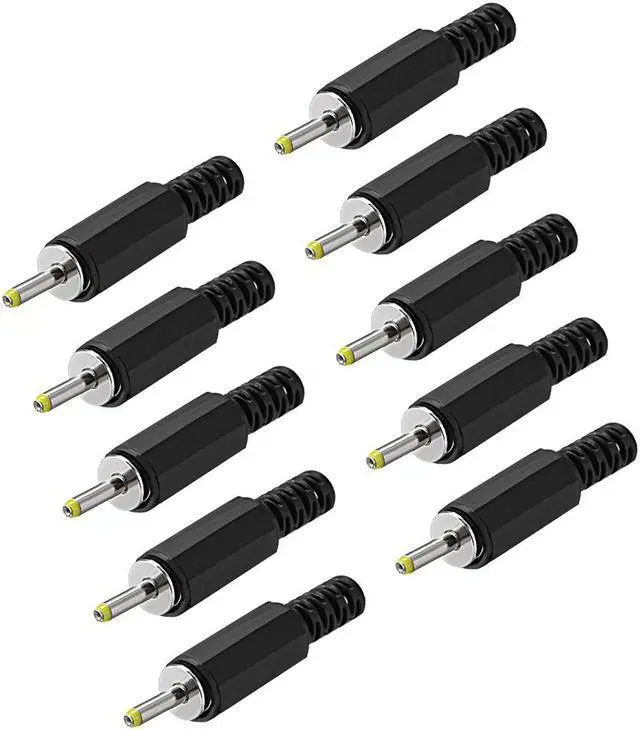 Main image of DC Male Connector 2.5mm x 0.7mm x 9mm Power Cable Jack Adapter Coupler 10Pcs