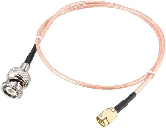 Alt view image 2 of 4 - RG316 Coaxial Cable with BNC Male to SMA Male Connectors 50 Ohm 1.5 ft