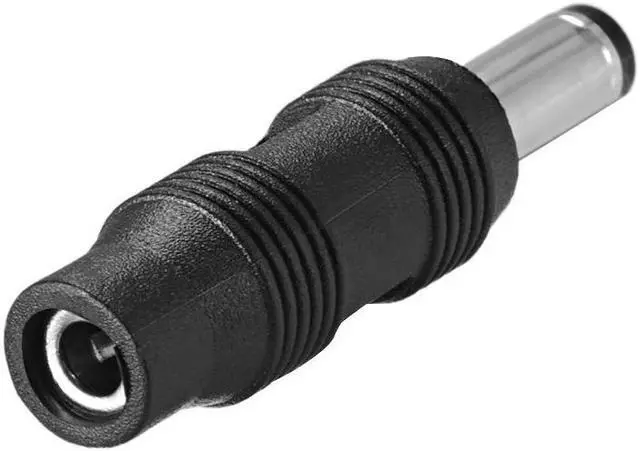 Alt view image 3 of 3 - DC Power Converter 5.5mm x 2.1mm Male to 3.5mm x 1.35mm Female Adapter Connector Black 5Pcs