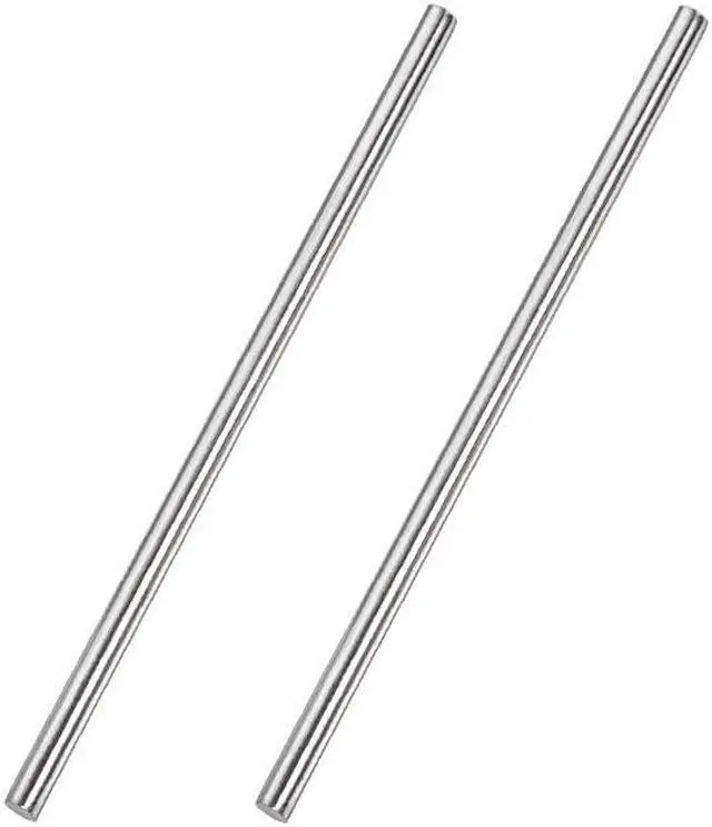 Main image of 4mm x 100mm 304 Stainless Steel Solid Round Rod for DIY Craft - 2pcs