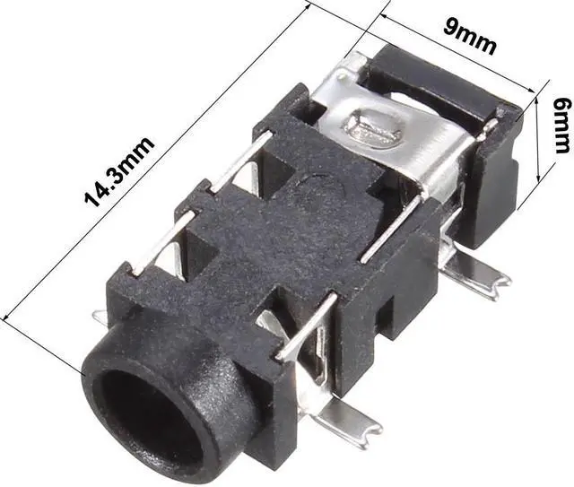 Alt view image 2 of 4 - 3.5 mm Audio Jack Connector PCB Mount Female Socket 5 Pin PJ-327A 10pcs