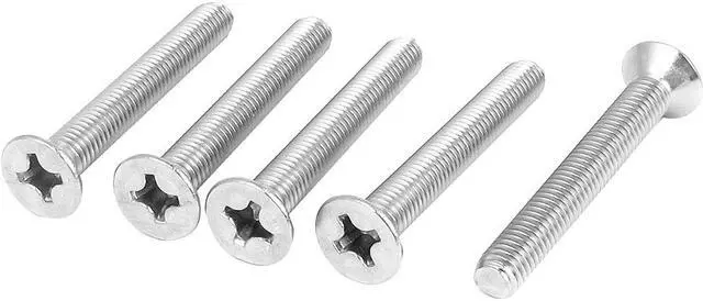 Main image of M8 x 60mm Metric Phillips Flat Head Countersunk Bolts Machine Screws 5pcs