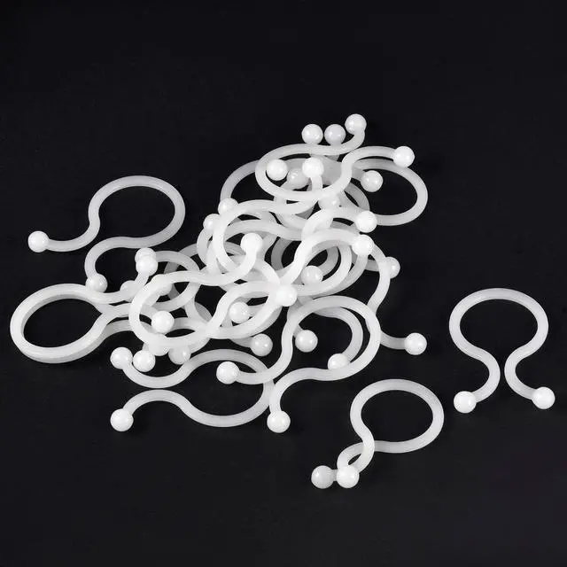 Alt view image 5 of 5 - Nylon Reusable Twist Tie Cable Clips White 10mm x 30pcs, 18mm x 20pcs