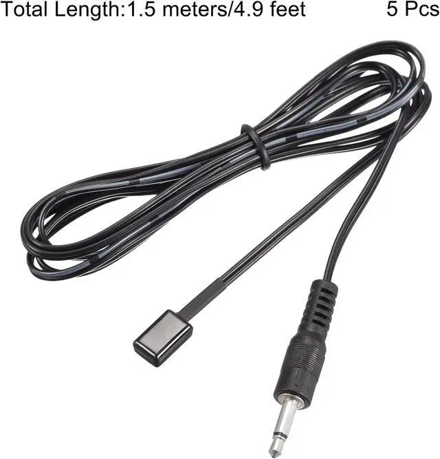 Alt view image 2 of 7 - DC Power 5.5mm x 2.1mm 10A 18AWG 30cm Length Barrel Female Plug Connector Pigtail 2pcs