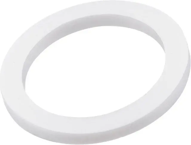 Main image of PTFE Flat Washers 24mm OD 18mm ID 2mm Thick Flange Gasket, White Pack of 20