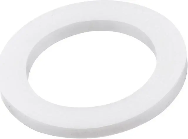 Main image of PTFE Flat Washers 24mm OD 16mm ID 2mm Thick Flange Gasket, White Pack of 10