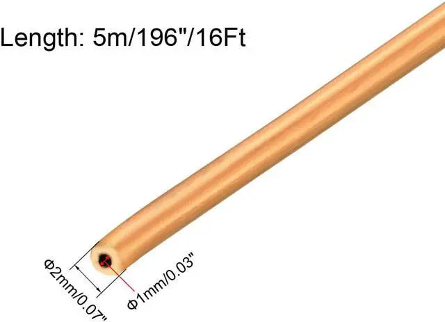 Alt view image 2 of 4 - Refrigeration Tubing, 5/64" OD x 3/64" ID x 16 Ft Soft Coil Copper Tubing