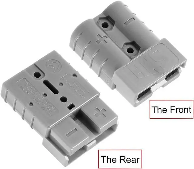 Alt view image 4 of 5 - 6 Gauge Battery Quick Connect Disconnect 50A Wire Connector for Winch Auto Car Trailer Driver, Grey, 2pcs