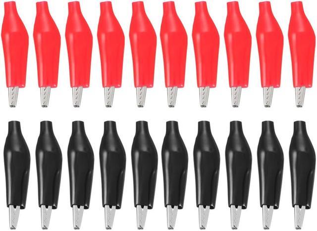 Main image of Alligator Clips Clamps , Crocodile Alligator Jumper Electric Test Clips Helper with Protective Insulation Cover , 20pcs