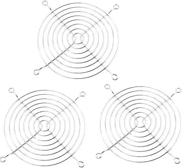 Main image of 3 x Metal Wire Finger Guard Grill for 120 x 120mm Computer Case Fan
