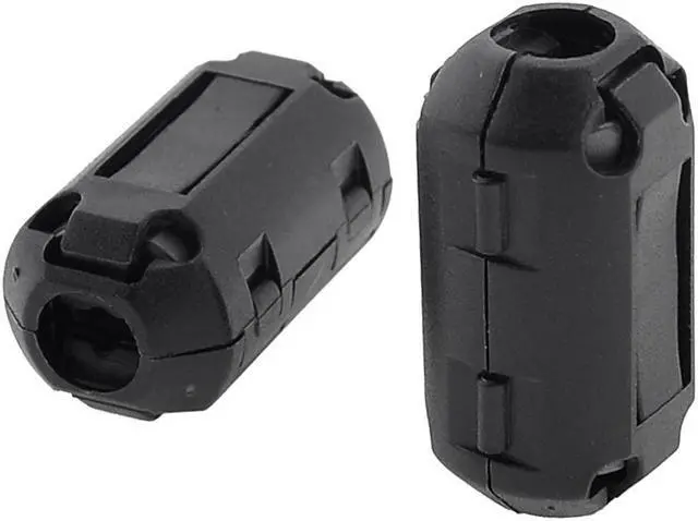 Main image of Unique Bargains 2 Pcs 16mm x 30mm Black Noise Reduce Ferrite Core Filter for 6mm Dia Cable
