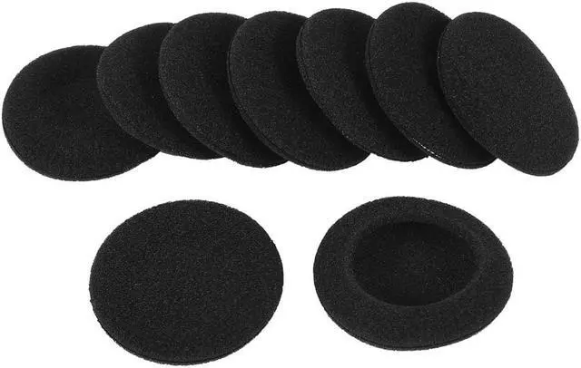 Main image of Unique Bargains Soft Sponge Earphone Pad Cap Earbud Cover Replacement Black 10 Pcs