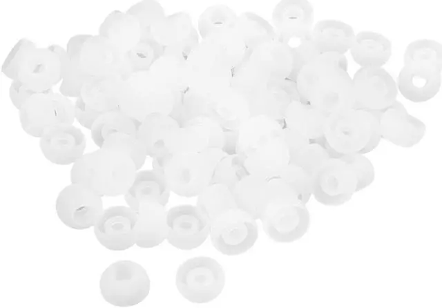 Main image of Silicone in Ear Headphone Cover Earphone Cushion Replacement White 100 Pcs