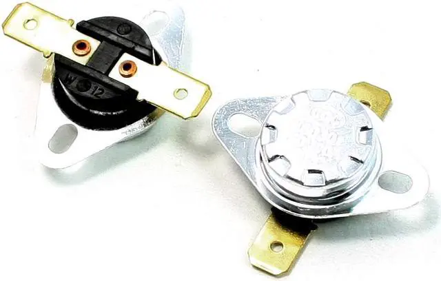 Main image of Unique Bargains Pair 110 Celsius N/C Soldering Type Temperature Control Switch 10A AC 250V