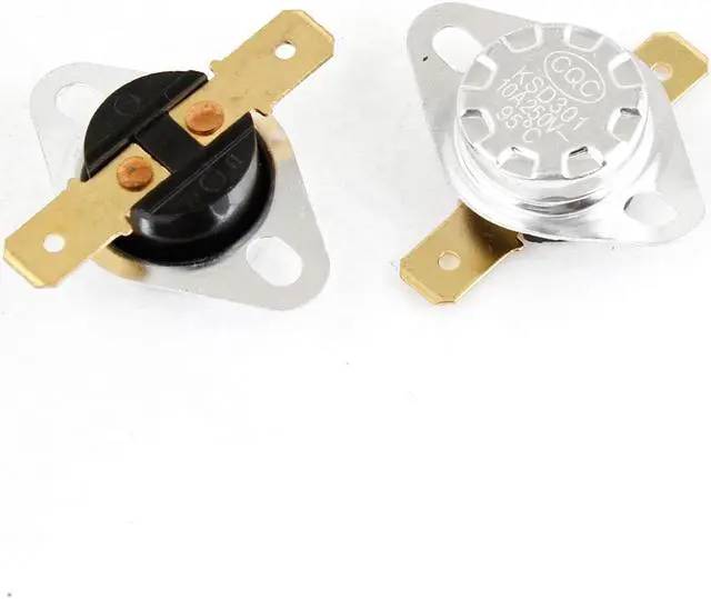 Main image of Unique Bargains 2 Pcs 95C Normal Closed Temperature Controlled Thermostat KSD301 250V 10A