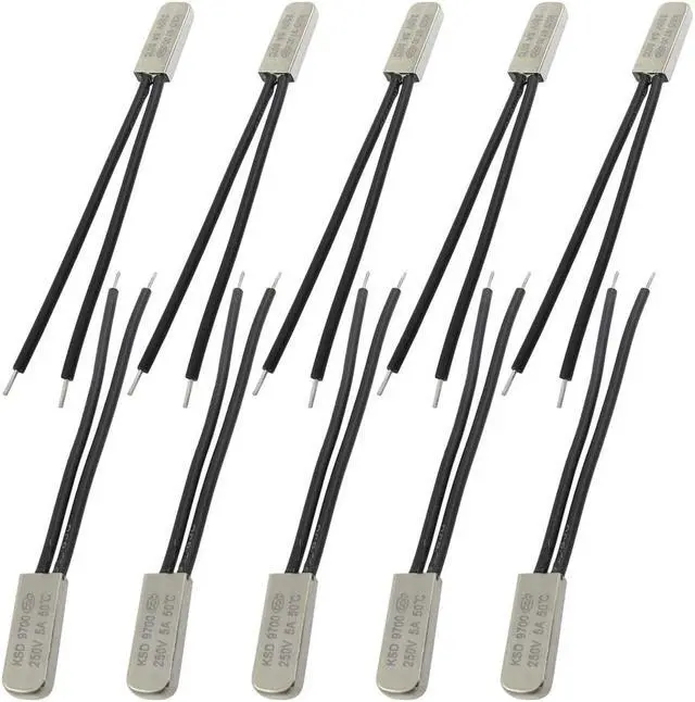 Main image of 10 x KSD9700 50C N.C Bimetal Temperature Switch Thermal Protector 250V 5A
