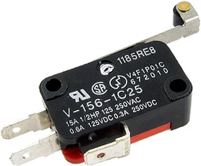 Main image of Unique Bargains Micro Limit Switch Long Hinge Roller Lever Arm Momentary SPDT Snap Action LOT