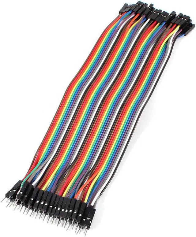 Main image of Jumper Wire Cable Male to Female Connector 40Pin 21cm Length Assorted Color