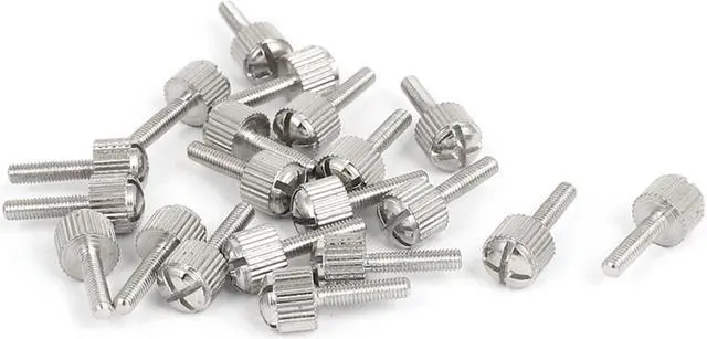Main image of Computer PC Case Metal Knurled Head Phillips Thumb Screws M3x12mm 20pcs