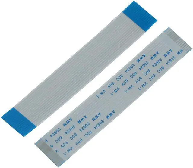 Alt view image 2 of 2 - 10pcs 1.0mm Spacing 15 Pin Flexible Flat Ribbon Cable FPC FFC Connect Wire 90mm