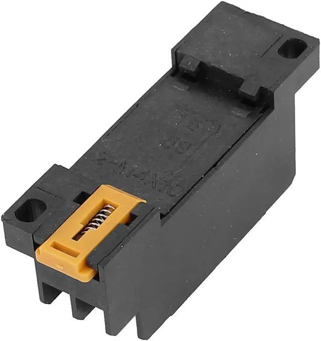 Alt view image 2 of 2 - 2-M4X10 8 Terminal 35mm DIN Rail Mounted Power Relay Socket Base Holder