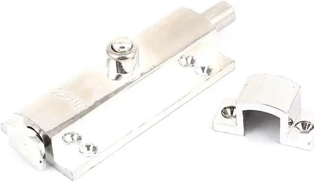 Alt view image 2 of 2 - Spring Loaded Automatic Press Button Gate Lock Door Latch Barrel Bolt