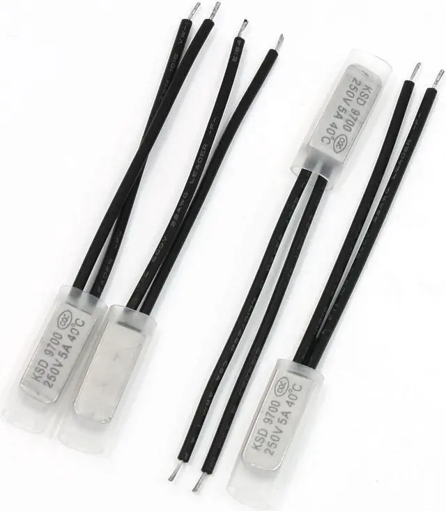 Main image of 4 x KSD9700 250V 5A 40 Degree Celsius NC Thermostat Temperature Switch