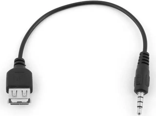 Main image of Unique Bargains Car MP3 Player USB 2.0 Female to 3.5mm Male Audio Headphone Plug Cable Cord