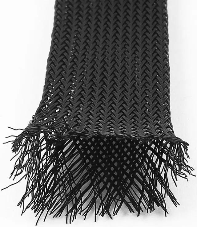 Alt view image 2 of 2 - 30mm Dia 5M 16Ft Length Nylon Braided Expandable Cable Sleeve Sleeving Harness