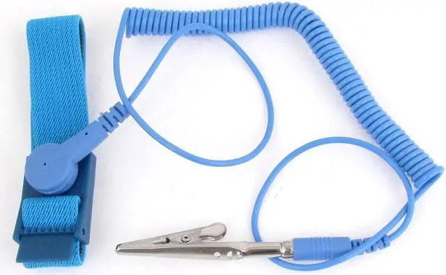Main image of Blue Anti-static Antistatic ESD Ground Strap Wrist Band Grounding Bracelet