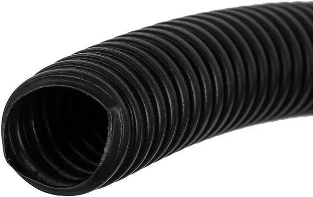 Alt view image 2 of 2 - 6m Long 20mm Dia Flexible Corrugated Tubing Cable Conduit Hose Pipe Black
