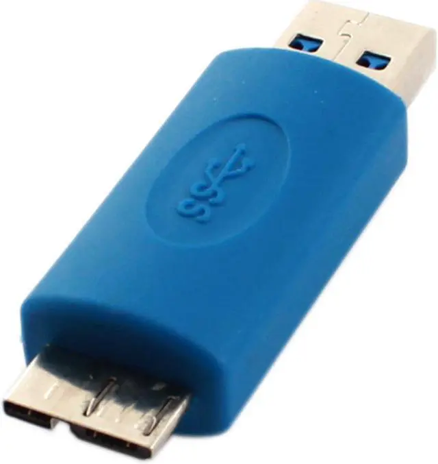 Alt view image 2 of 3 - Unique Bargains Super Speed USB 3.0 Type A Male to Micro B Male Connecting Converter Blue
