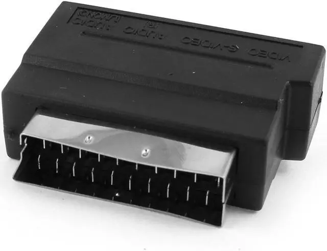 Alt view image 2 of 2 - Unique Bargains RGB Scart to Composite 3 RCA + SV HS Audio AV TV Audio Adapter Black