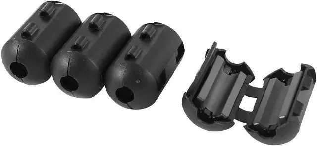 Main image of Unique Bargains 4 Pieces UF50B 5mm Cable Clip On EMI RFI Noise Ferrite Core Suppressor Filter