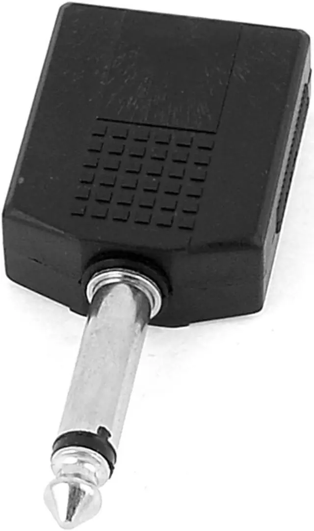 Main image of Unique Bargains 6.35mm 1/4" Male to Double Female Splitter Adapter Connector