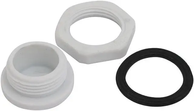 Alt view image 3 of 3 - PG13.5 Nylon Male Threaded Cable Gland Screw End Cap Cover Gray 10pcs