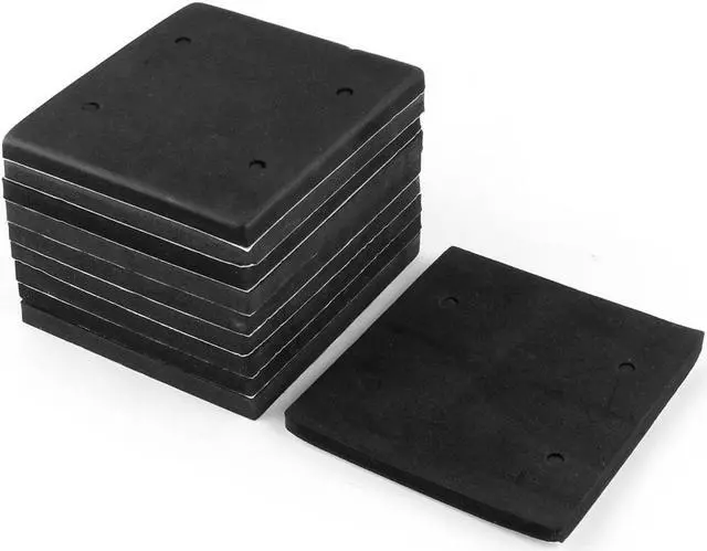 Main image of Foam Rectangle Self Adhesive Replacement Sander Back Pad Mat Black 10 Pcs