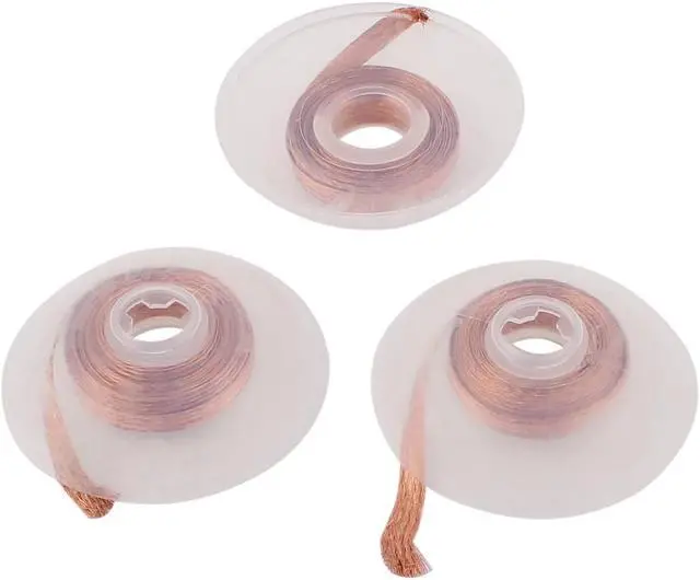 Main image of 3Pcs CP-3515 3.5mm Copper Braided Solder Remover Desoldering Wick 1.5M