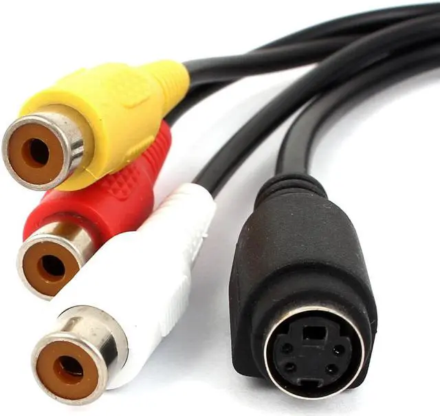 Alt view image 3 of 3 - Unique Bargains VGA SVGA to S-video 3RCA TV AV Converter Cable Adapter 18cm 7"